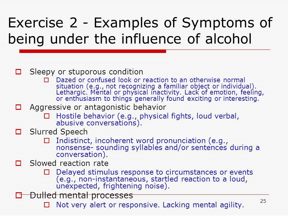 Under the influence alcohol and drugs speech